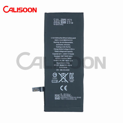 1715mAh Αντικατασκευαστικές μπαταρίες για iPhone 6 IPH 6s κινητό τηλέφωνο LI ION μπαταρία